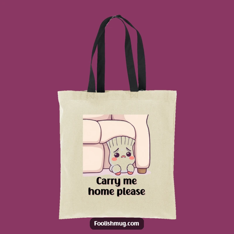 Funny Lost Sock Tote Bag - Charming Flustered Character Accessory, Ideal Gift!