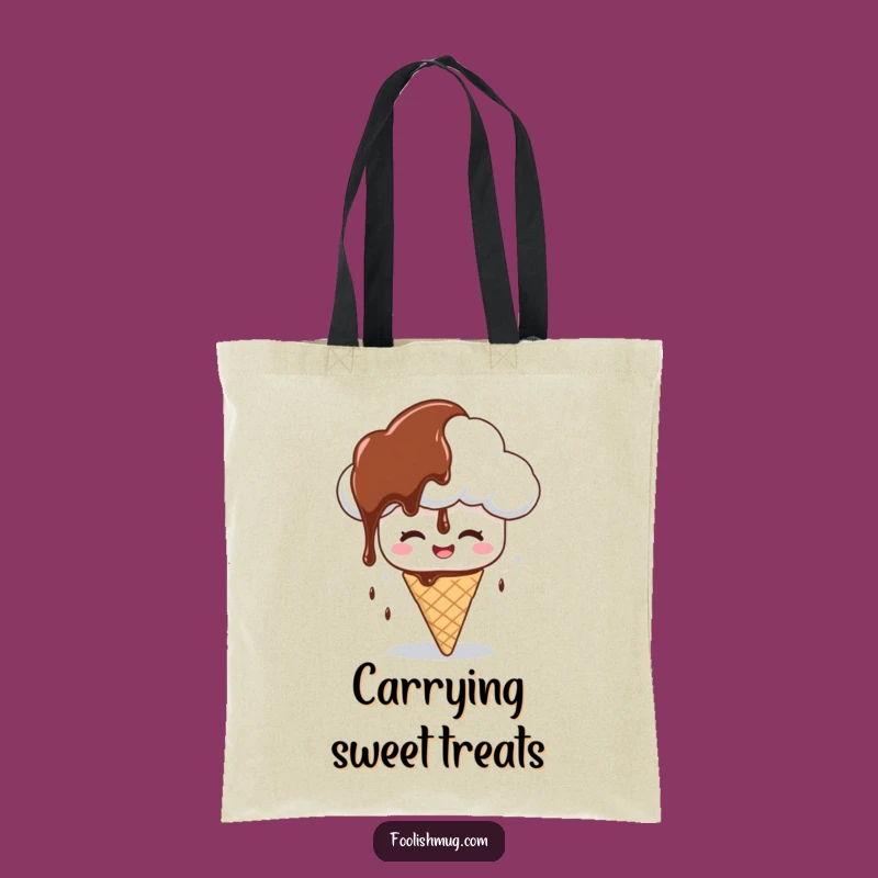Funny Syrup Cloud Tote Bag: Dessert Drama for Stylish & Funny Gifts!