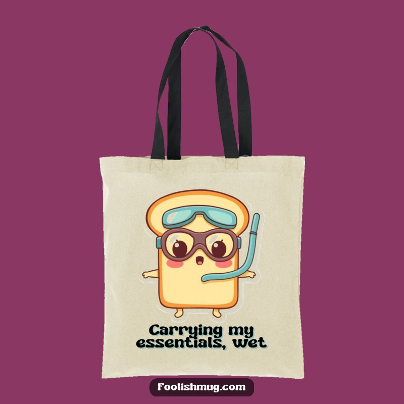 Funny Surprised Bread Goggles Tote Bag: Carry Your Laughs in Style