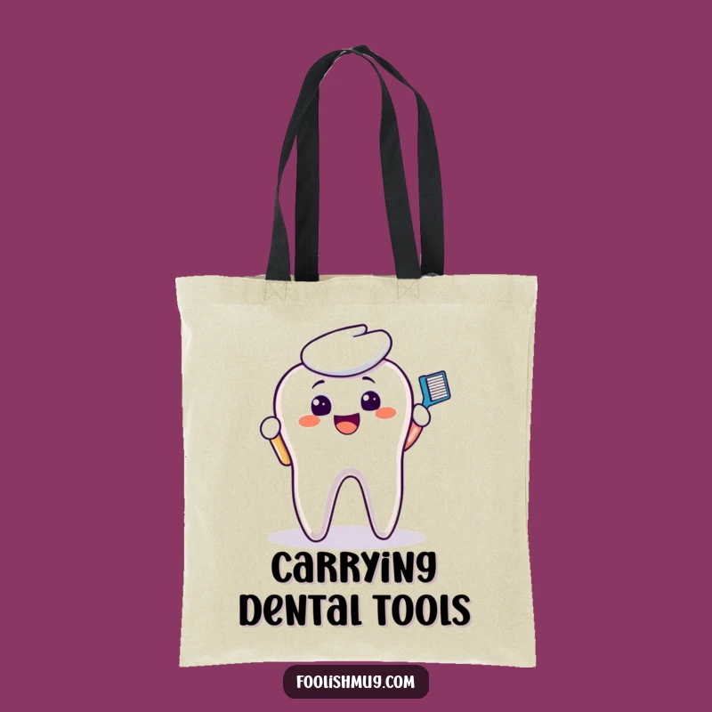 Funny Toothbrush Tote Bag: Carry Your Cleanliness, Dental Style, Great Gift
